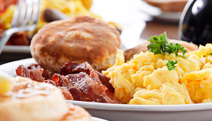 Breakfast brunch menu served at Big Cherry Brewing Company restaurant, brewery and bar located in Big Stone Gap, VA logo