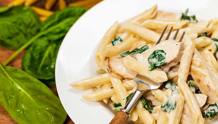 Chicken alfredo served at Big Cherry Brewing Company restaurant, brewery and bar located in Big Stone Gap, VA logo Chicken alfredo served at Big Cherry Brewing Company restaurant, brewery and bar located in Big Stone Gap, VA logo
